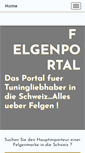 Mobile Screenshot of felgenportal.ch